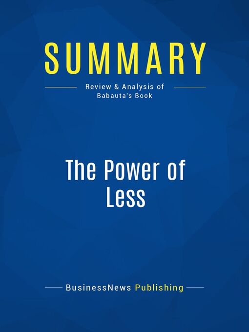 Cover image for Summary